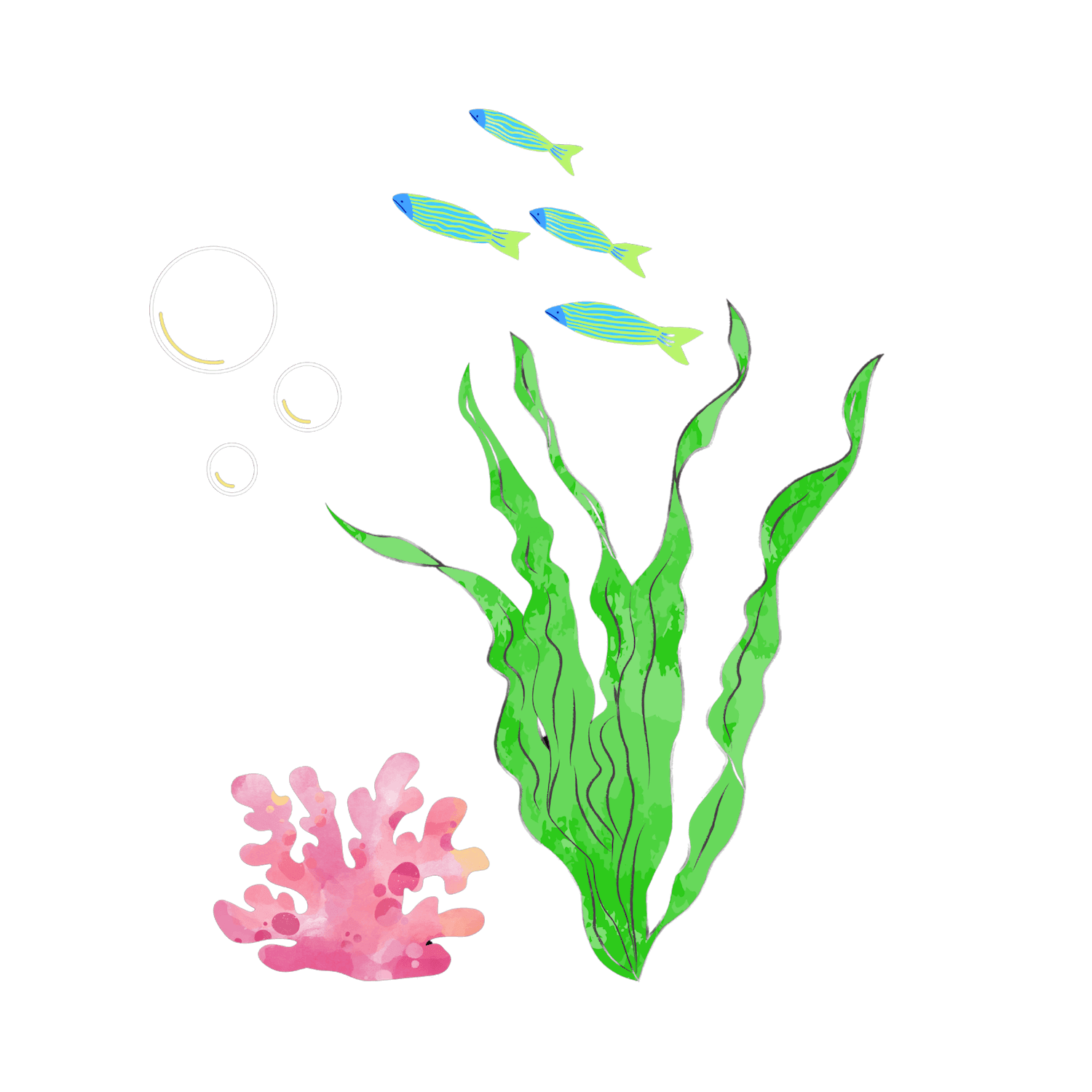 Background Image Of School Of Fishes