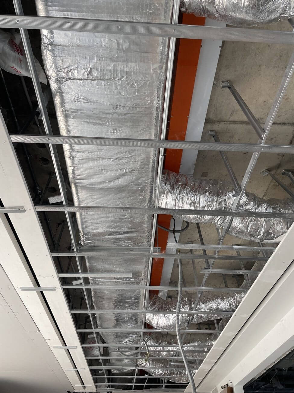 Ducting Connected To Fan Coil Unit