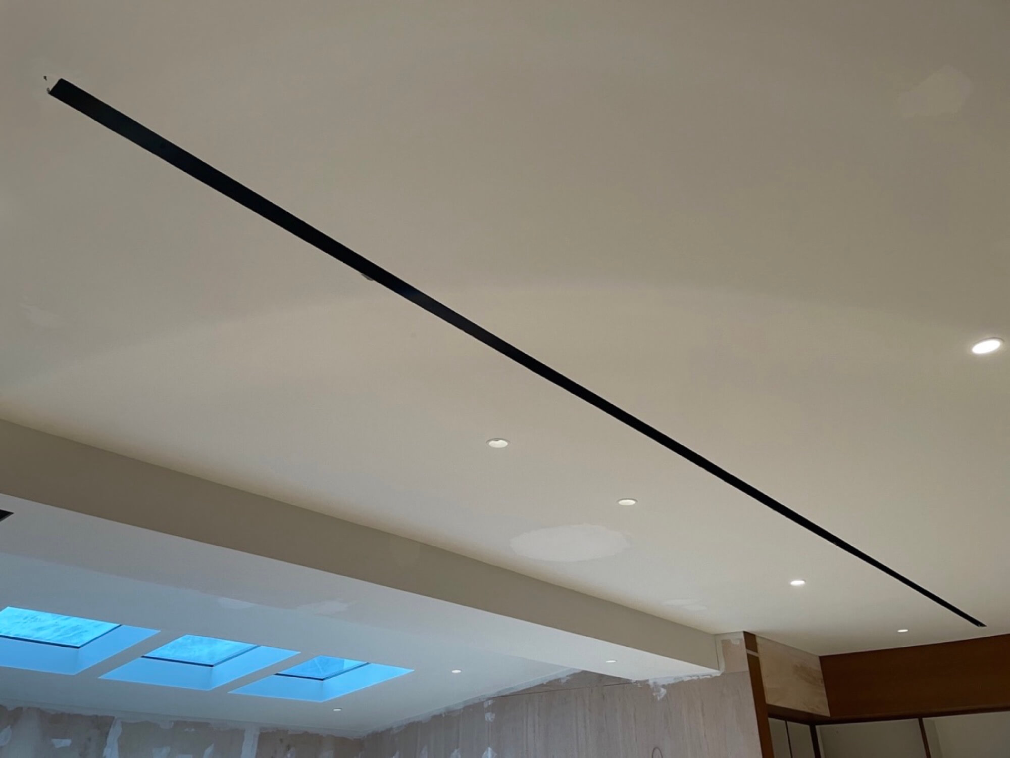 Linear Grille Supplying Air To Sunlit Room