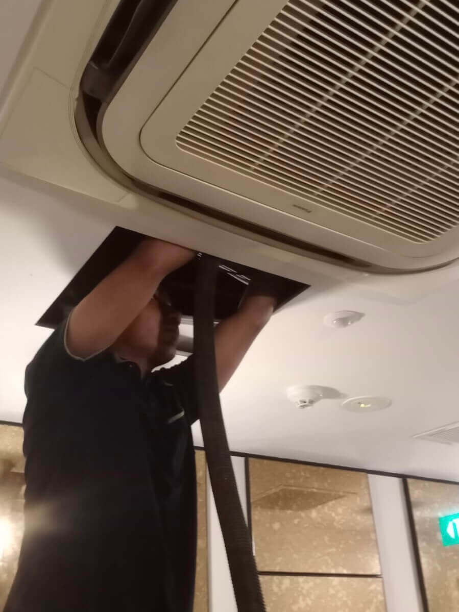 Servicing Draining Of Condenser Pan